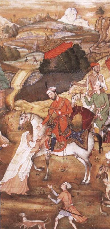 Hindu painter Sultan Sanjar and the widow Spain oil painting art